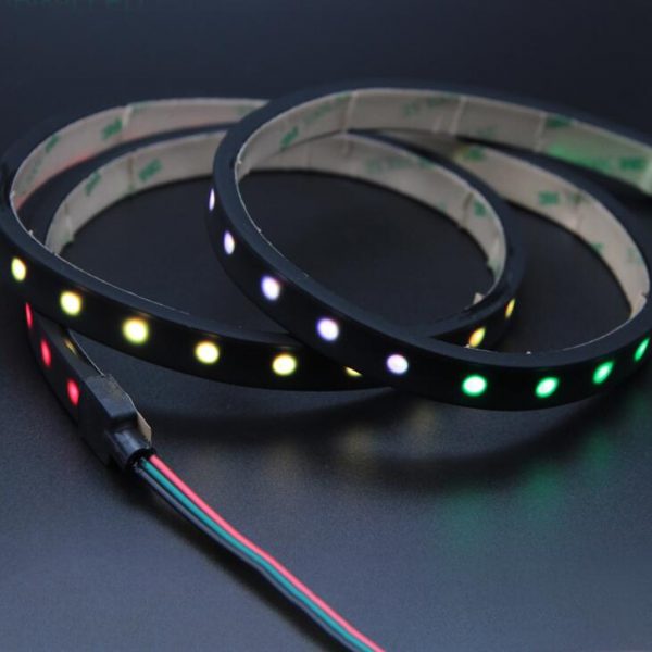all black neon pixel led strip